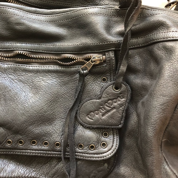 Black moni moni splendor leather tote - Picture 3 of 4